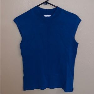 Eva Mendez Blue blouse